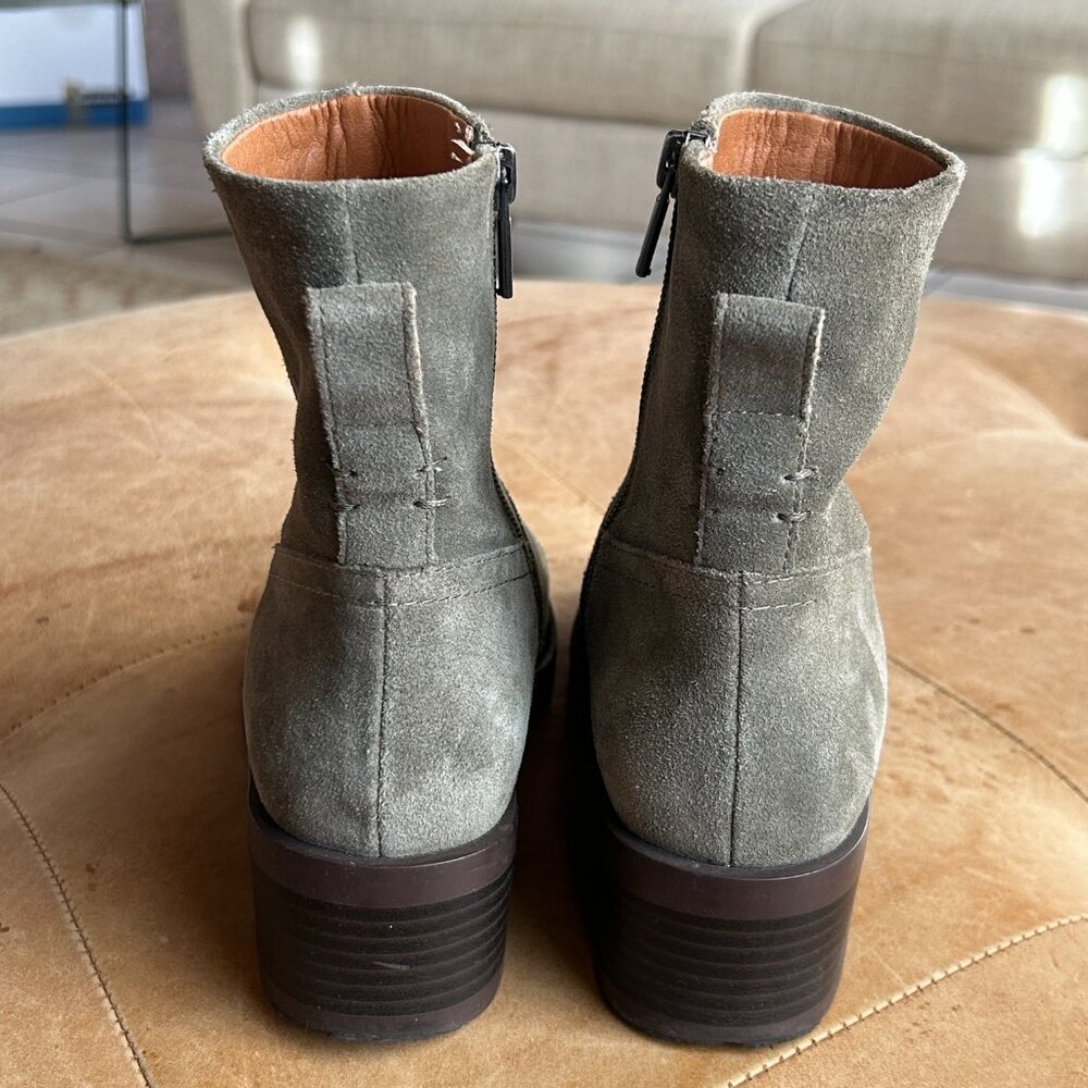 Lucky Brand Suede Ankle Boots Earthy Minimal Classic, US 4.5 - Picture 5 of 13